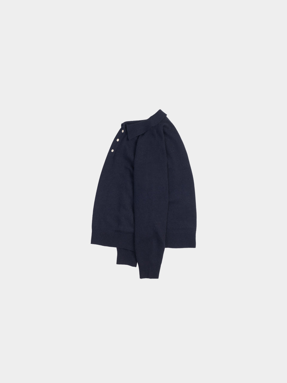 Yak Wool Collar Knit (Navy) | Havehad