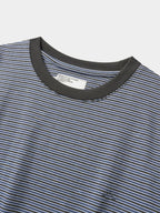 Relaxed Half Stripe String Tee (Stripe Charcoal)