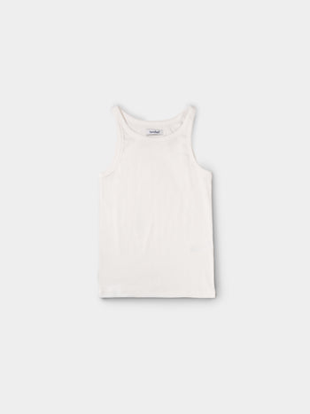 U-neck Sleeveless Top (White)