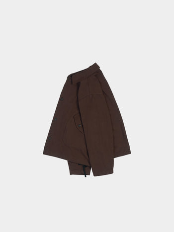 Washed Pocket Utility Jacket (Brown)