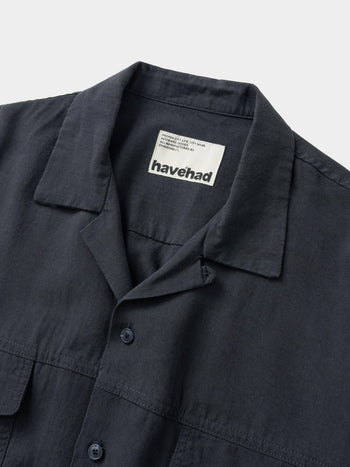 Double Pocket Slub Shirts (Navy)