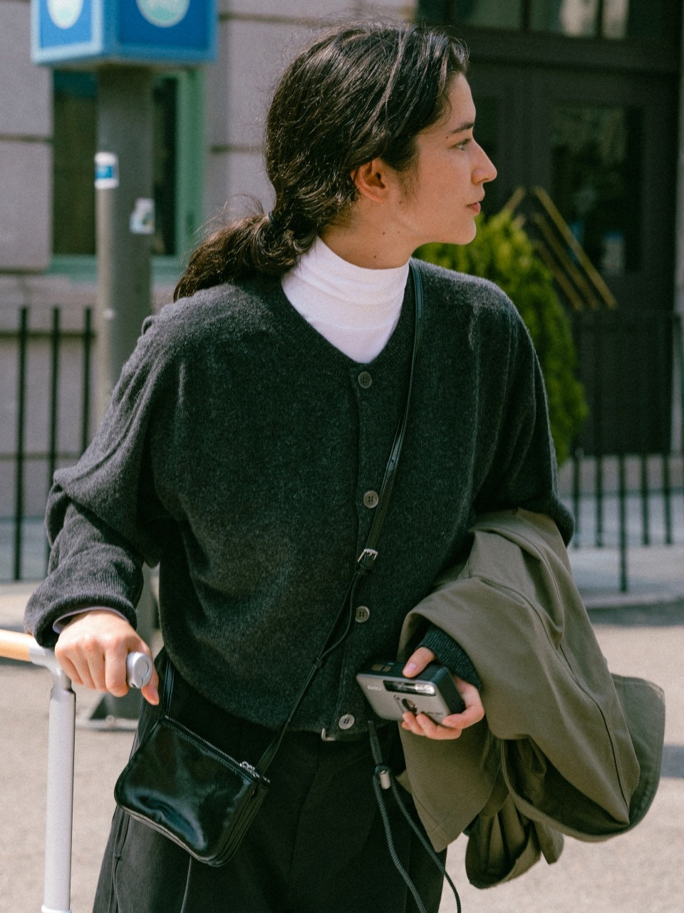 Light Wholegarments Cardigan (Deep Khaki) | Havehad