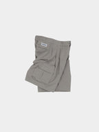 Utility Pin-tuck Cargo Shorts (Light Olive)