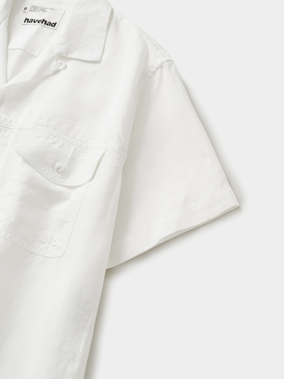 Double Pocket Slub Shirts (White)