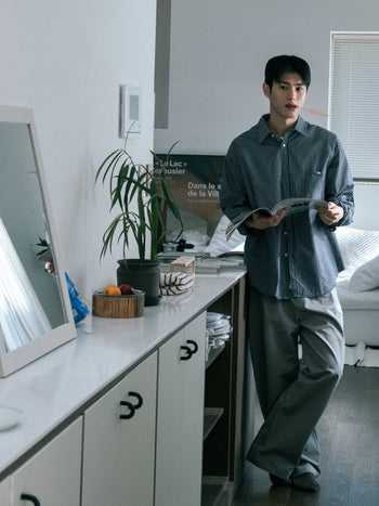 Daily Classic Check Shirts (Check Navy)