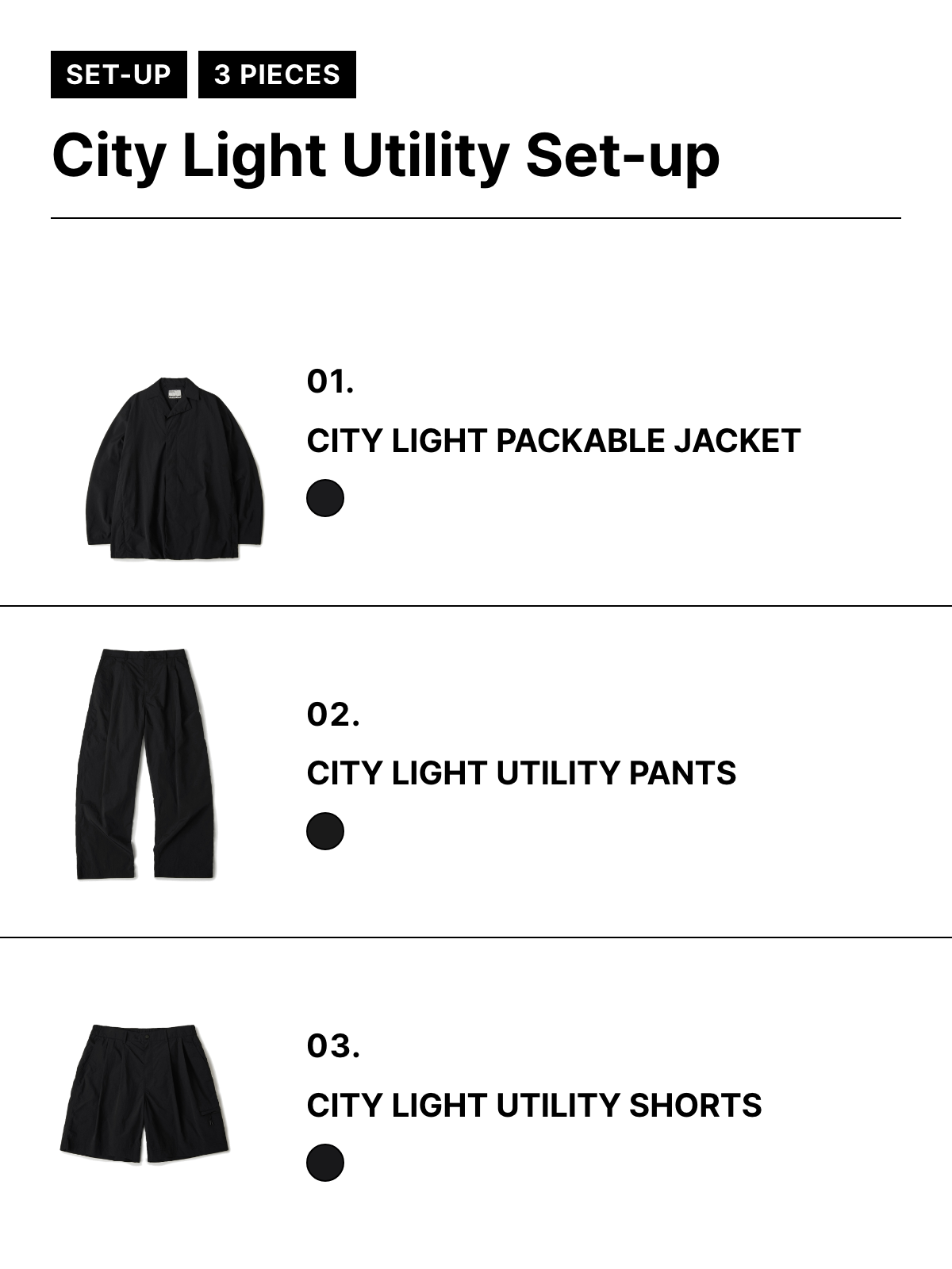 City Light Utility Set-up (Black)