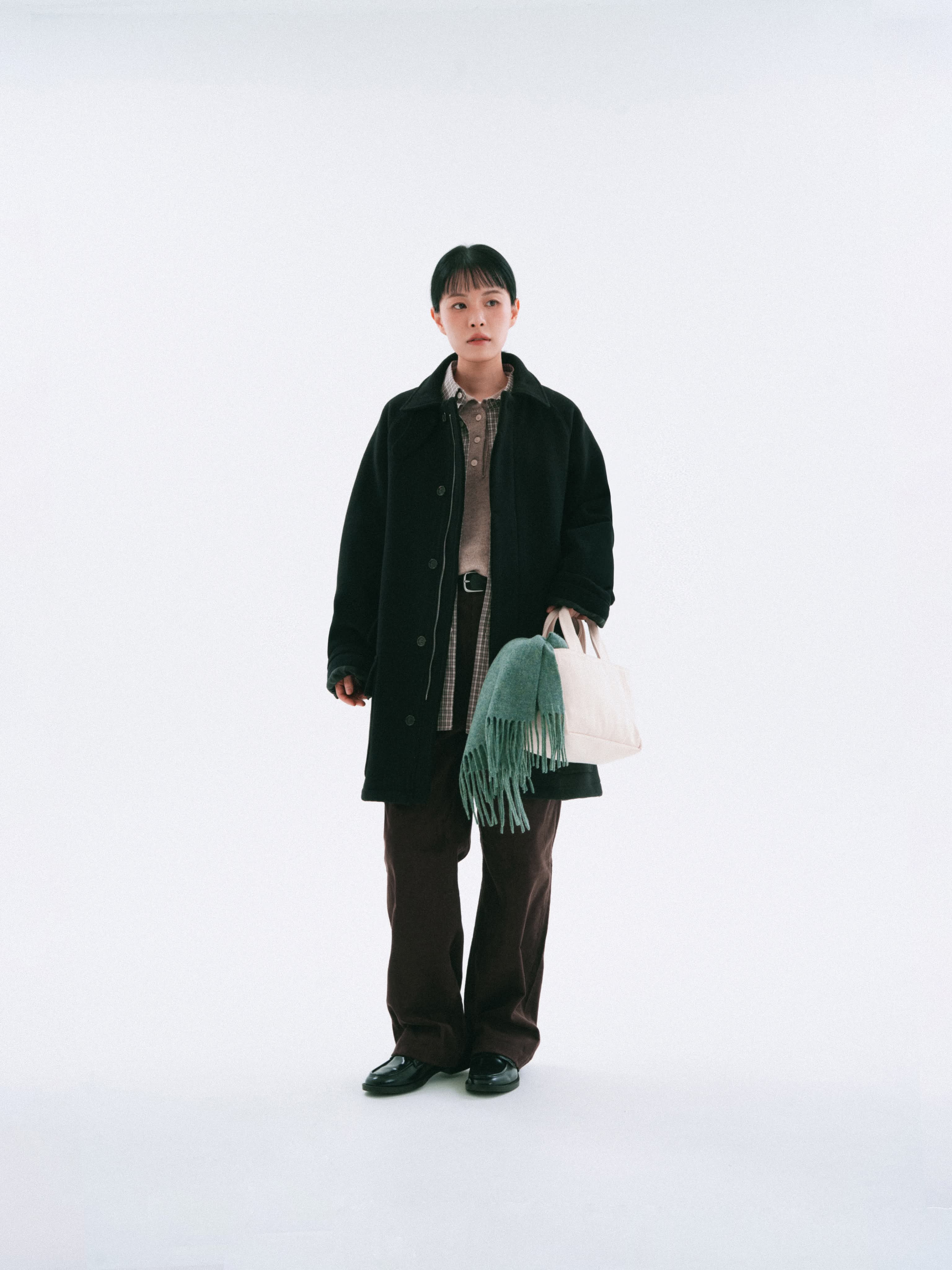 City Wool Half Coat (Black) | Havehad