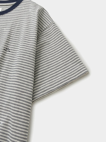 Relaxed Half Stripe String Tee (Stripe White)
