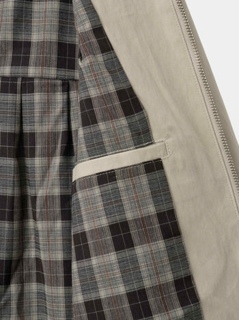 Glen Cotton Drizzler Jacket (Beige)