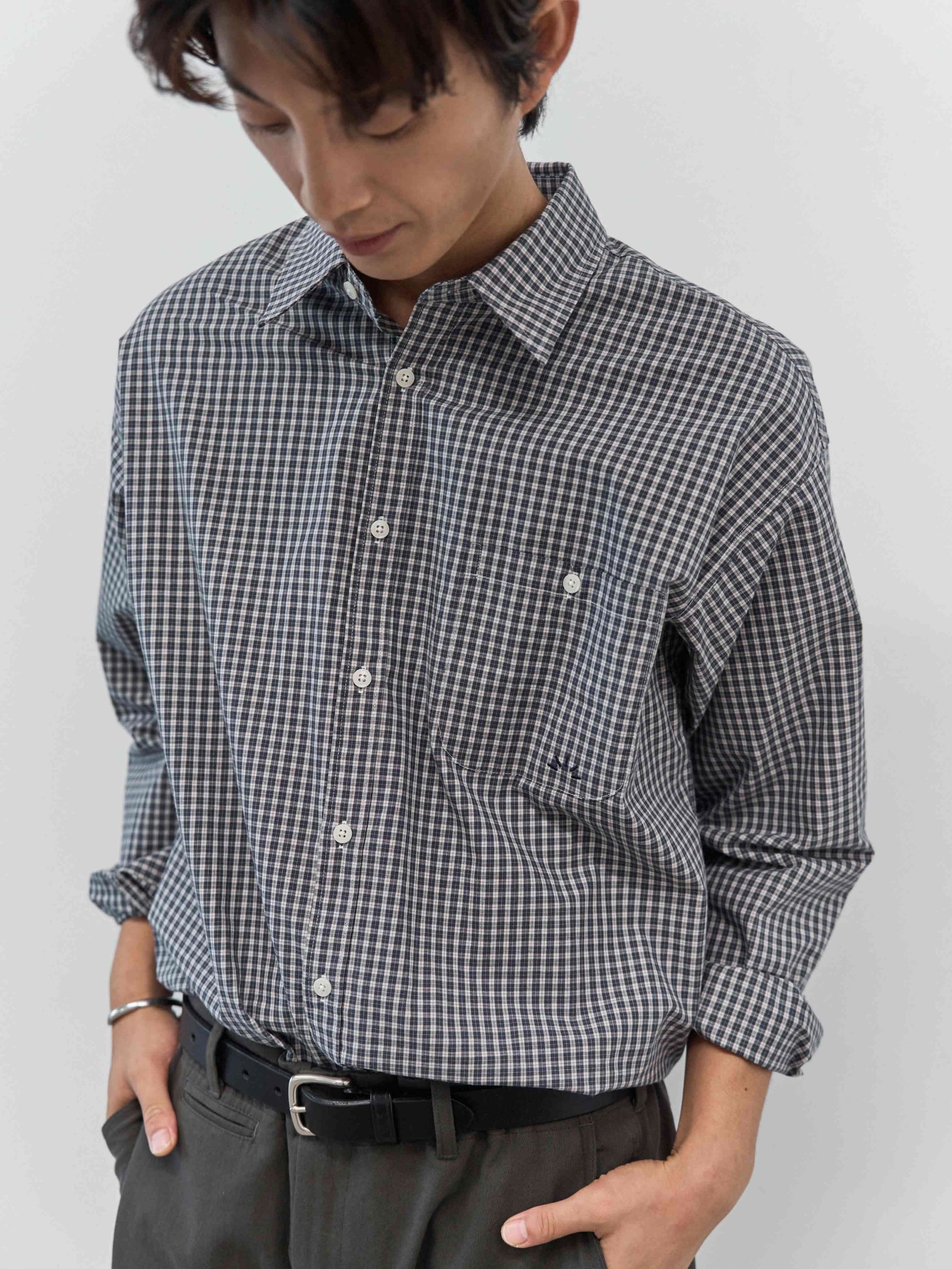 Everyday Classic Check Shirts (Navy)
