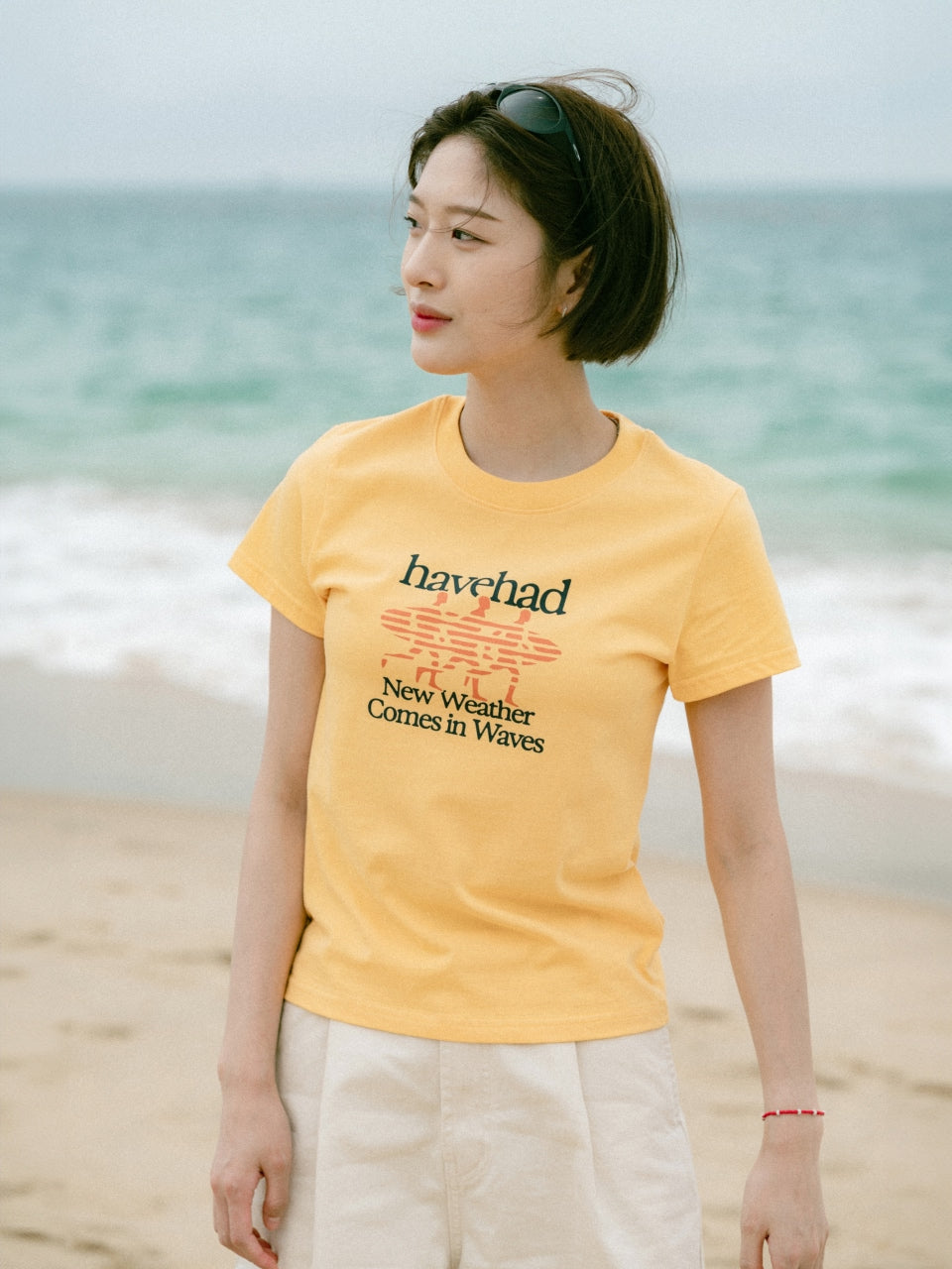Chasing Waves Tee (Yellow)