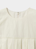 Pleats Sleeveless Top (Ivory)