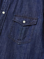 Double Pocket Denim Shirts (Denim Navy)