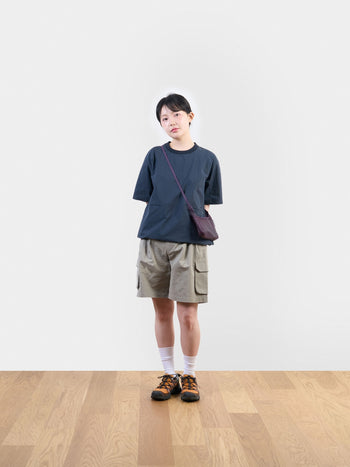 Utility Pin-tuck Cargo Shorts (Light Olive)