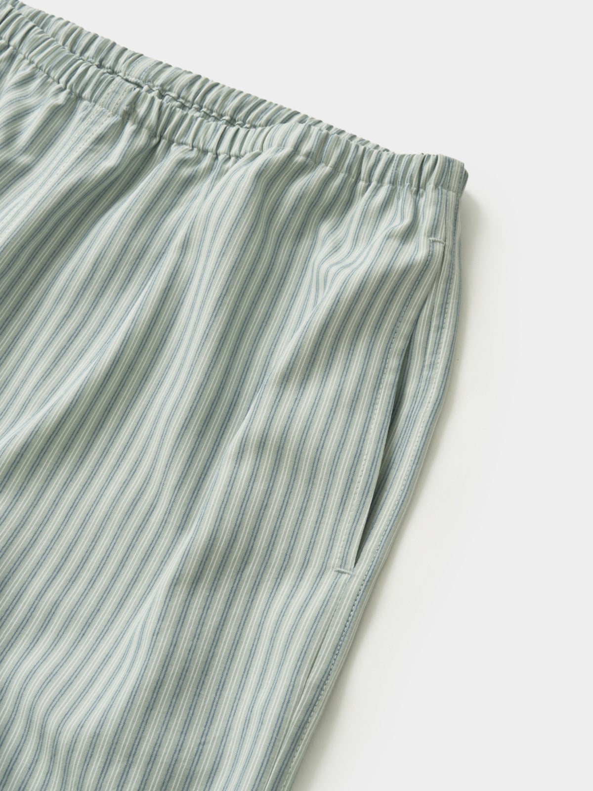 Easy Stripe Banding Pants (Stripe Olive)