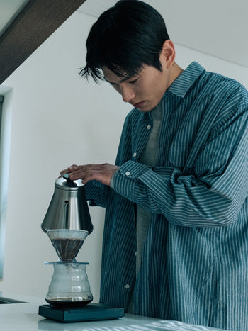 One Pocket Stripe Shirts (Blue Gray)