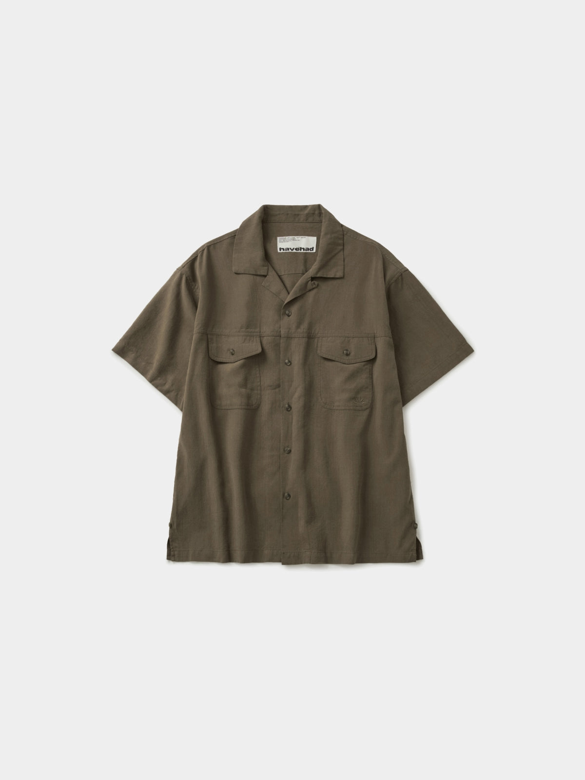 Double Pocket Slub Shirts (Brown)