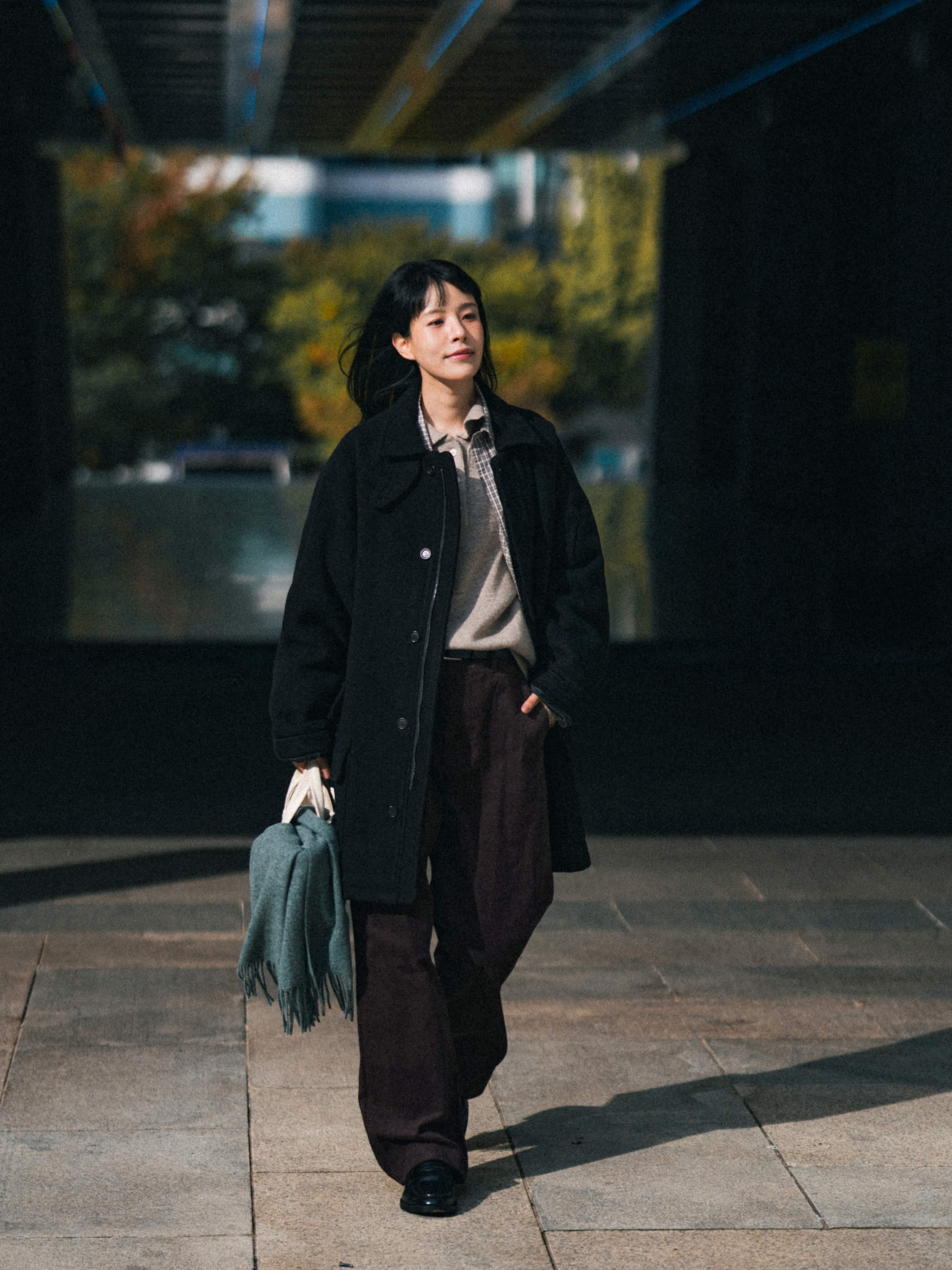 City Wool Half Coat (Black) | Havehad