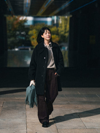 City Wool Half Coat (Black)