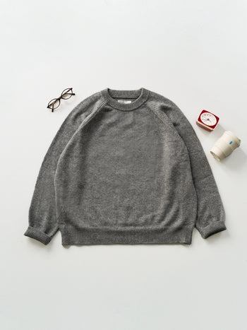 Yak Wool Crewneck Sweater (Gray)