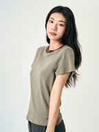 Classic Stripe Tee (Brown)