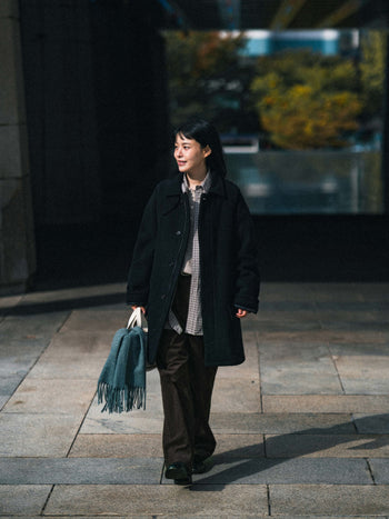 City Wool Half Coat (Charcoal)